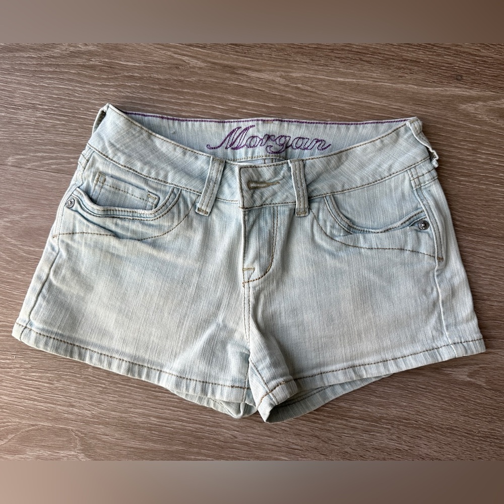 Delia’s Morgan Early 2000s Light Blue Denim Shorts